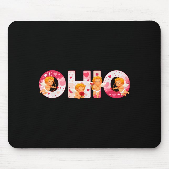Mousepad Funny Ohio Cud Midwestern Party O-h-i-o In Valenti (Frente)