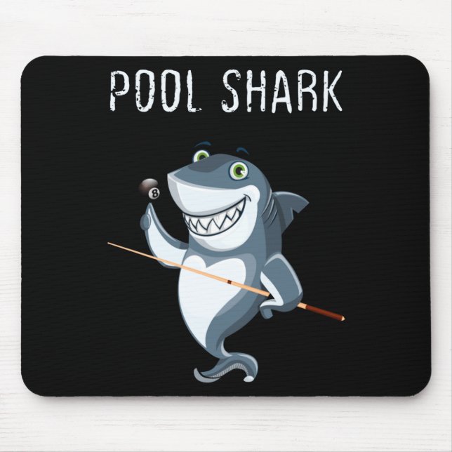 Mousepad Funny Ol Shark Ol Players Billiard  (Frente)