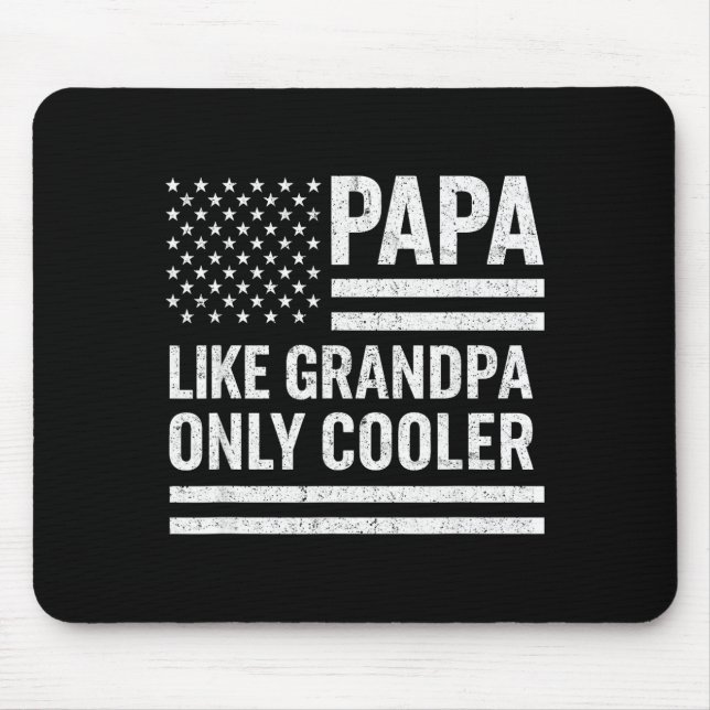 Mousepad Funny Papa Art For Grandpa From Grandkids Father's (Frente)