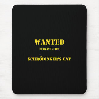 Mousepad Funny Quantum Joke: Schrödinger’s Cat on the Loose