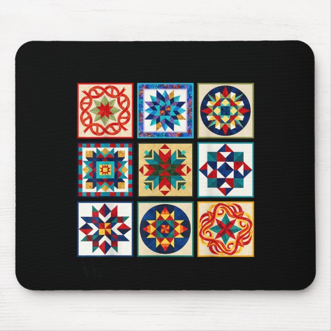 Mousepad Funny Quilting Sewing Make A Quilt Patterns Quilte (Frente)