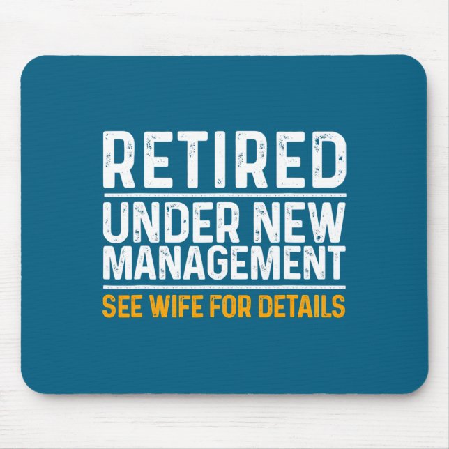 Mousepad Funny Retirement Design Men Dad Retiring Party  (Frente)