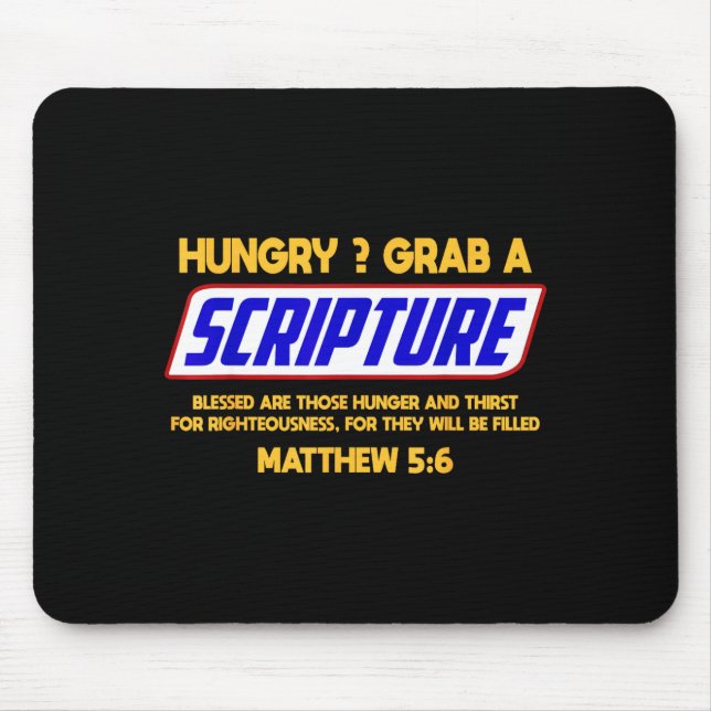 Mousepad Funny Scripture , Bible Verse, Famous Scriptures,  (Frente)