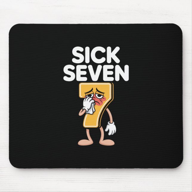 Mousepad Funny Sick Seven 67 Halloween Costume  (Frente)