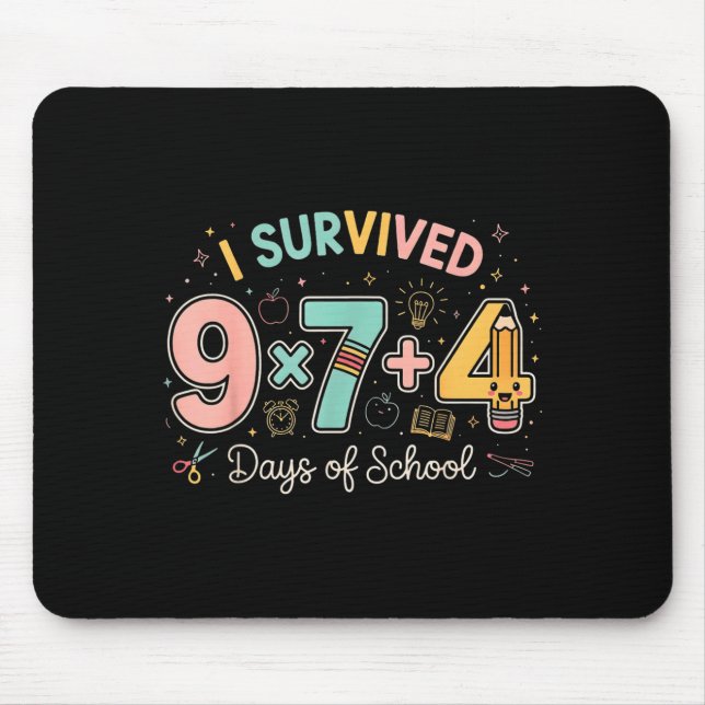 Mousepad Funny Six Seven 67 Days Of School Meme Math Teache (Frente)