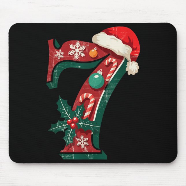 Mousepad Funny Six Seven 6 7 Meme Design Couples Christmas  (Frente)