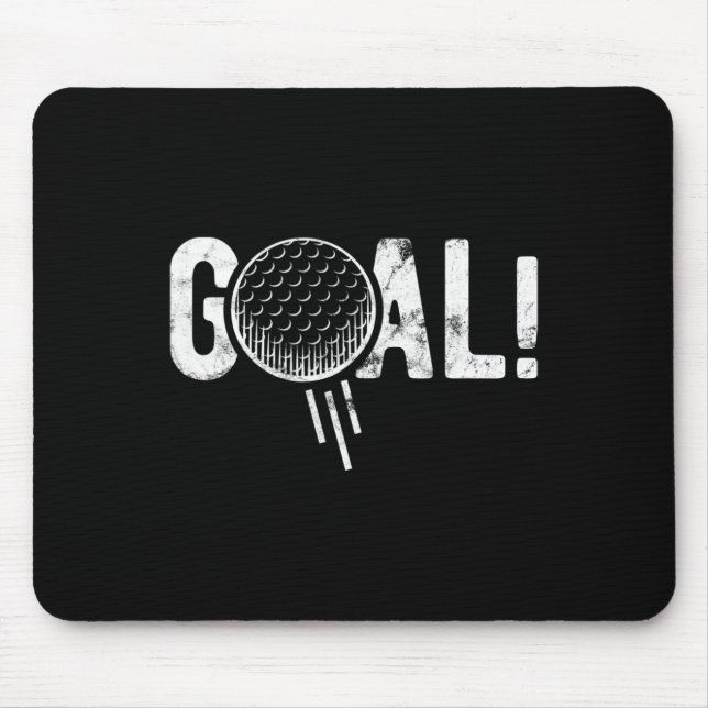 Mousepad Funny Soccer Goal Golf Four Joke  (Frente)