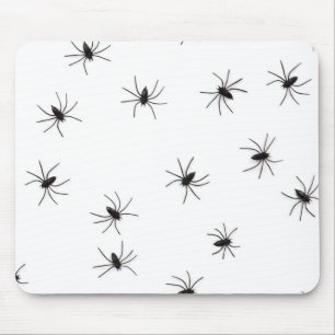 Mousepad Funny Spooky Spiders Halloween Seamless Pattern