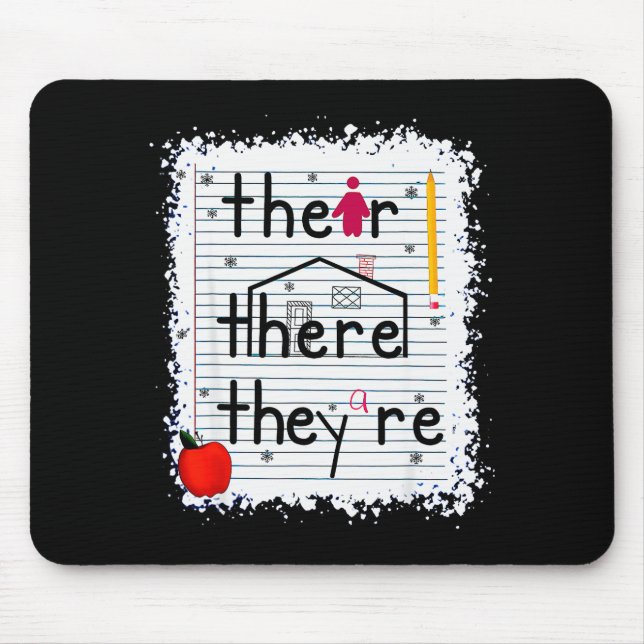 Mousepad Funny Their There They Are Book English Grammar Te (Frente)
