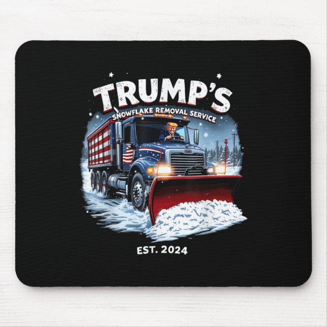 Mousepad Funny Trump 2024 Vitória Remoção do Floco de Neve (Frente)