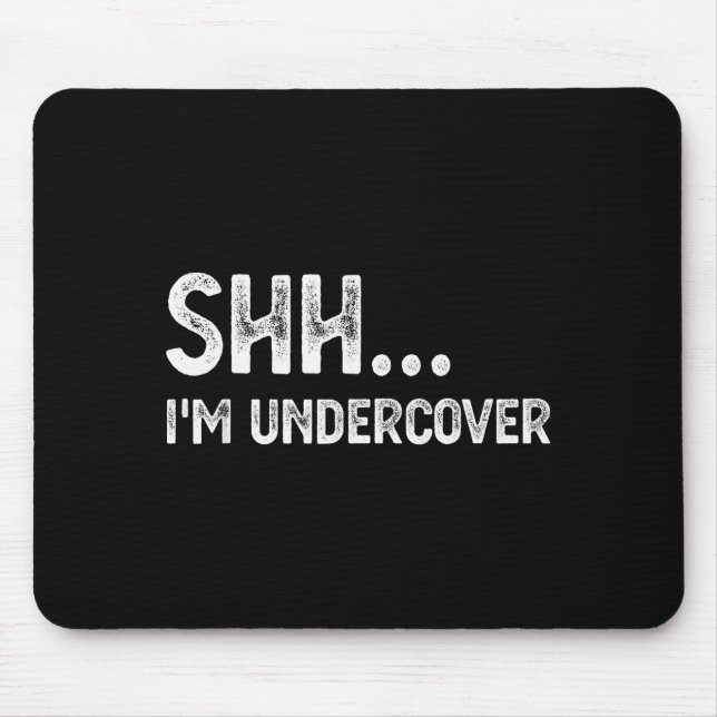 Mousepad Funny Undercover Cop Easy Costume Lice  (Frente)