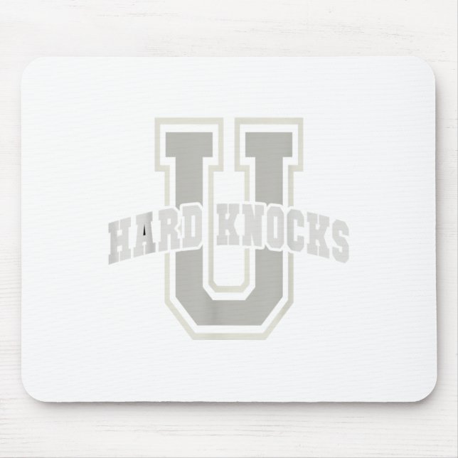 Mousepad Funny University Of Hard Knocks Affirmation Colleg (Frente)