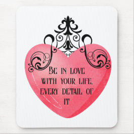 Mousepad Funny Valentine pink heart