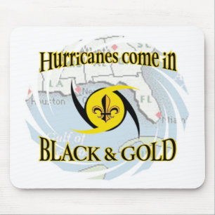 Mousepad Furacões no preto & no ouro