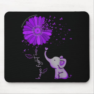 Mousepad Fúria Roxa do Elefante Corajoso Alzheimer