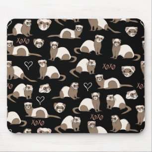 Mousepad Furões de Amor - Preto