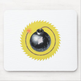 Mousepad Fusível com bomba-relógio queimando