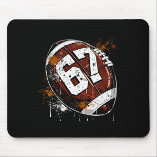 Mousepad Futebol 67 Seis Sete Alfa Gíria 6 7 Meme Crianças