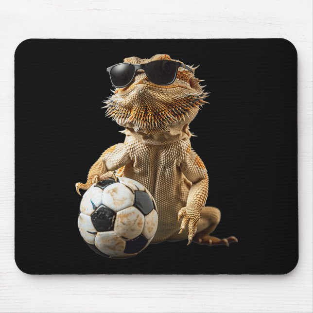 Mousepad Futebol de Dragão Barbudo  (Frente)