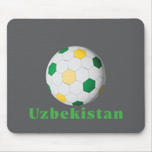 Mousepad Futebol do Uzbequistão