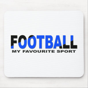 Mousepad FUTEBOL ESPORTE Preto Minimal Divertido