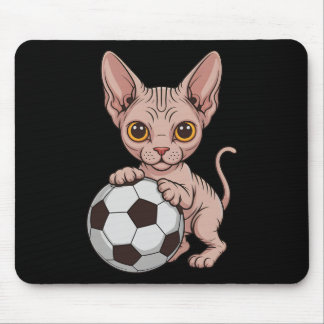 Mousepad Futebol Fofo Sphynx Apenas Garota Que Ama Gatos Bo