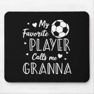 Mousepad Futebol Meu Jogador Favorito Me Chama de Vovó 