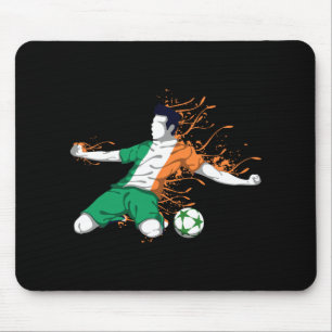 Mousepad Futebol Nacional da Irlanda - Amante do Bandeira I