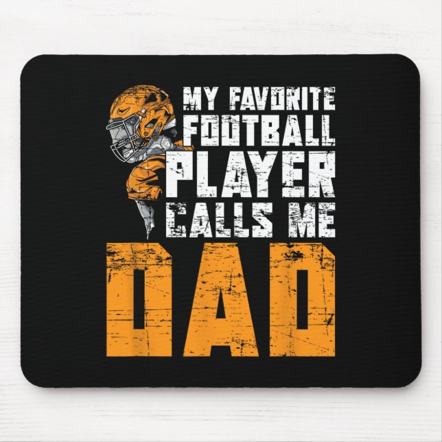 Mousepad Futebol Pai Americano do Jogador de Futebol dia de (Frente)