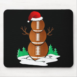 Mousepad Futebol Snowman Bola Natal Pajama Oferece Homens