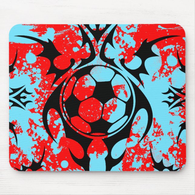 Mousepad futebol, tribal. (Frente)