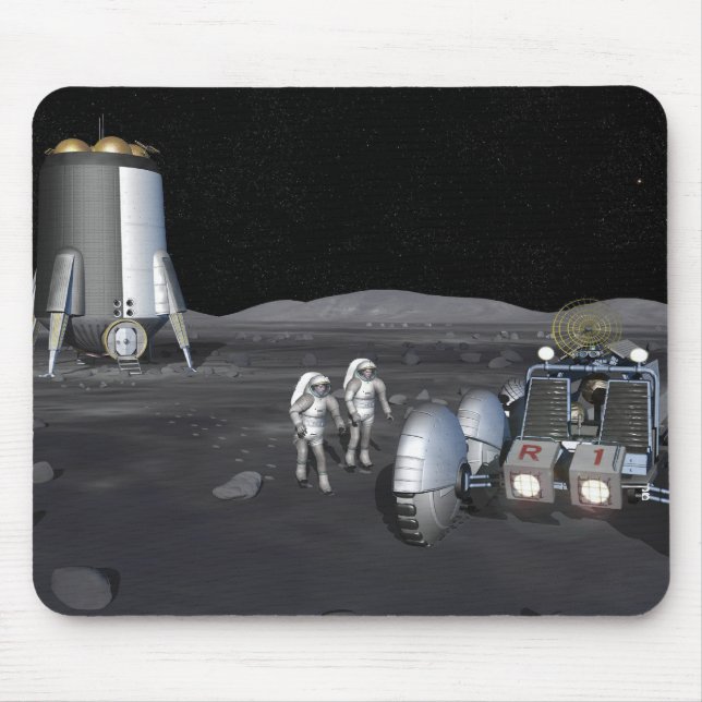 Mousepad Futuras missões de exploração do espaço 3 (Frente)