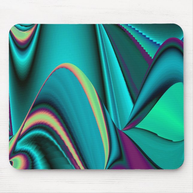 Mousepad futurista, Abstrato Arco-íris (Frente)