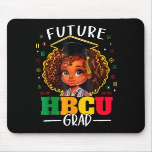 Mousepad Futuro Graduado Hbcu Crianças Menina Negra Afro Hi