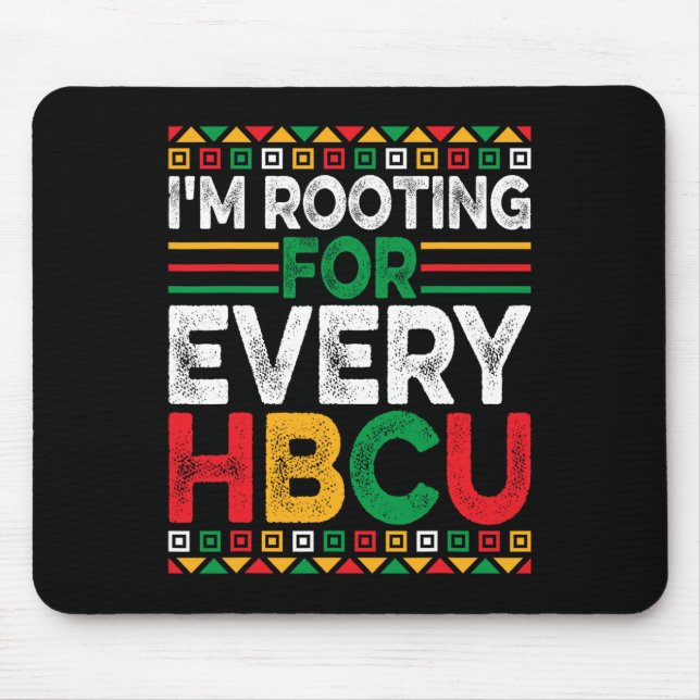 Mousepad Futuro Mês da História Negra da Hbcu Estou Torcend (Frente)