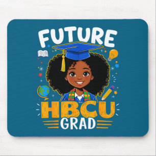 Mousepad Futuros graduados hbcu crianças menina negra afro 