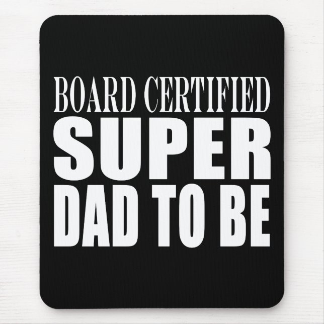 Mousepad Futuros Pais: Super Pai Certificado de Conselho a  (Frente)