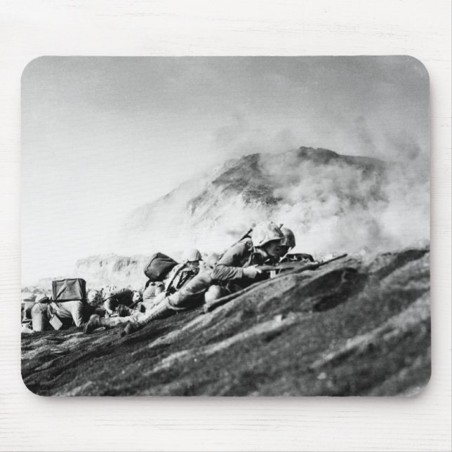 Mousepad Fuzileiros navais de WWII no Beachhead de Iwo Jima (Frente)