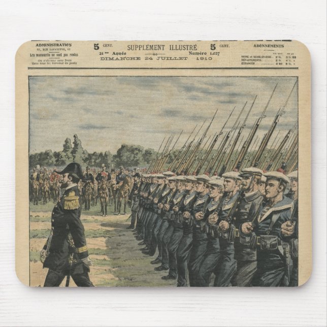 Mousepad Fuzileiros navais na parada na revisão do 14a (Frente)
