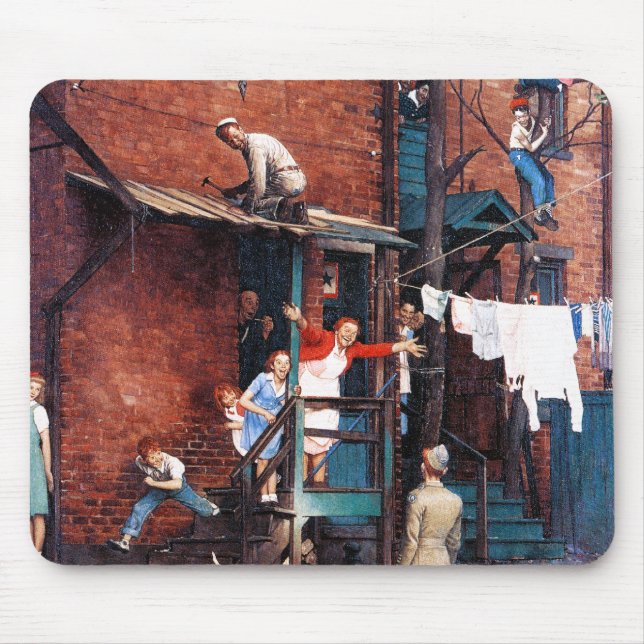 Mousepad G.I. de regresso a casa. (Frente)