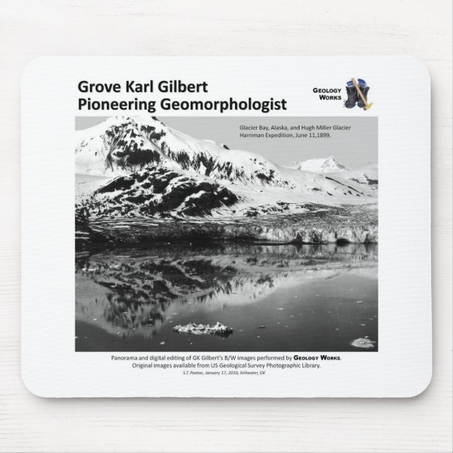 Mousepad G K Gilbert IV - abrindo caminho o Geomorphologist (Frente)