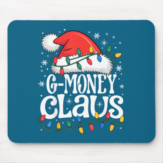 Mousepad G-money Claus Funny Xmas Christmas Grandma Holiday (Frente)
