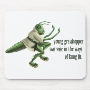 Mousepad Gafanhoto engraçado de Kung Fu