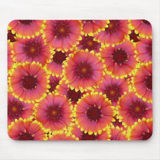 Mousepad Gaillardia - Padrão Sem Costura (Frente)