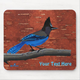 Mousepad Gaio-de-steller Em Casca Interna de Bétula