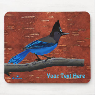 Mousepad Gaio-de-steller Em Casca Interna de Bétula