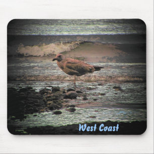 Mousepad Gaivota em West Coast Beach
