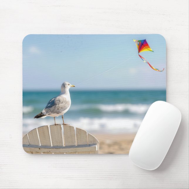 Mousepad Gaivota Voando uma Pipa (Com mouse)