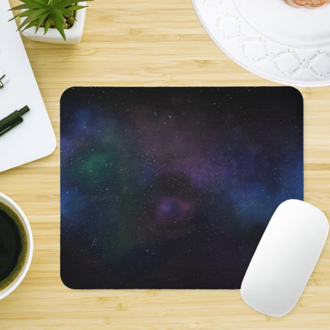 Mousepad Galáxia da Nebulosa Véu Celestial Campo Estelar Có (Criador carregado)