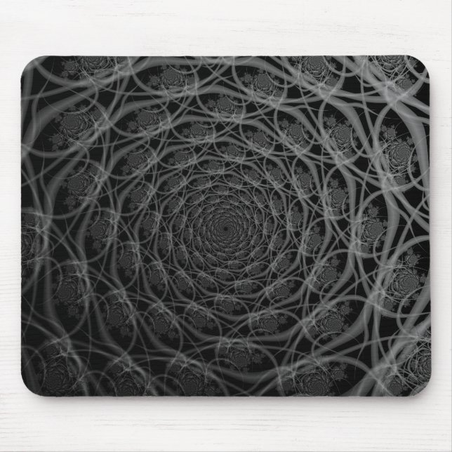 Mousepad Galáxia de Filamentos no Bloco de Mãos Preto e Bra (Frente)